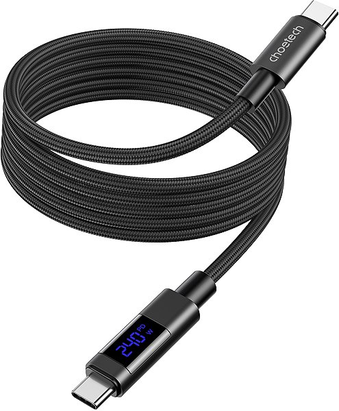 Data Cable ChoeTech PD240W USB-C to USB-C Digital Display Magnet 1.8m Cable ...