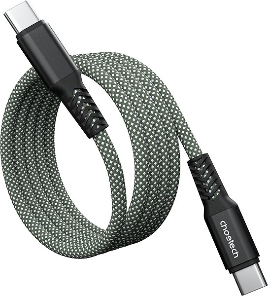 Data Cable Choetech PD100W USB-C to USB-C 1M Magnet Nylon Cable--green ...