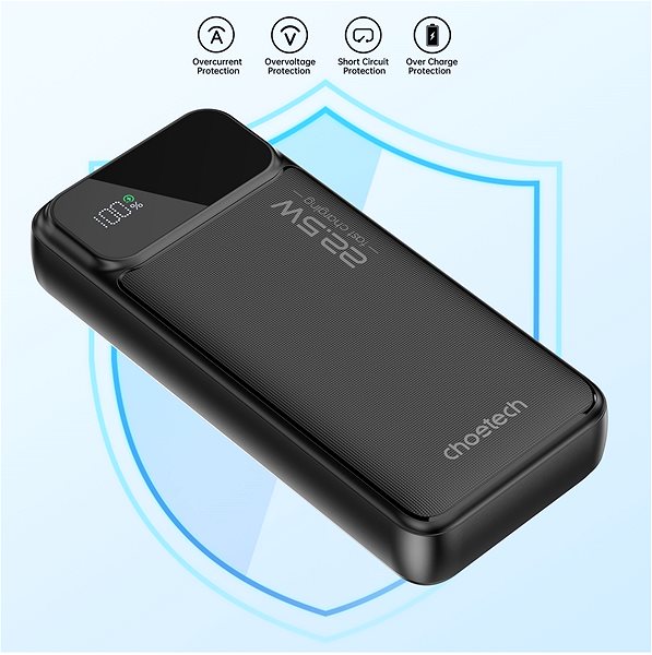 Power Bank ChoeTech Digital Powerbank B729 PD22.5W 20000mAh ...