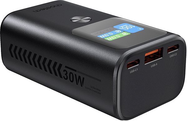 Power Bank ChoeTech 10,000mAh PD30W 3Ports & TFT Display Power Bank ...