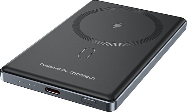 Power Bank ChoeTech PD20W 5000mAh Ultra-thin magnetic power bank-SUPER SLIM only 8.9mm Black ...