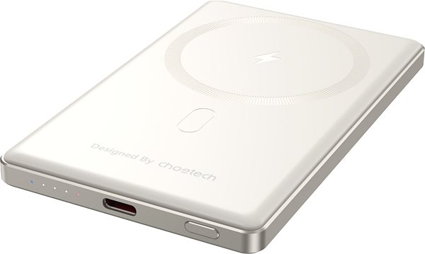Power Bank ChoeTech PD20W 5000mAh Ultra-thin magnetic power bank-SUPER SLIM only 8.9mm White ...