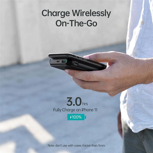 Power Bank Choetech 10000mAh PD18W Power Bank with 10W Wireless Charger Lifestyle