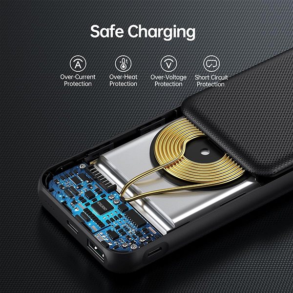Power Bank Choetech 10000mAh PD18W Power Bank with 10W Wireless Charger Features/technology