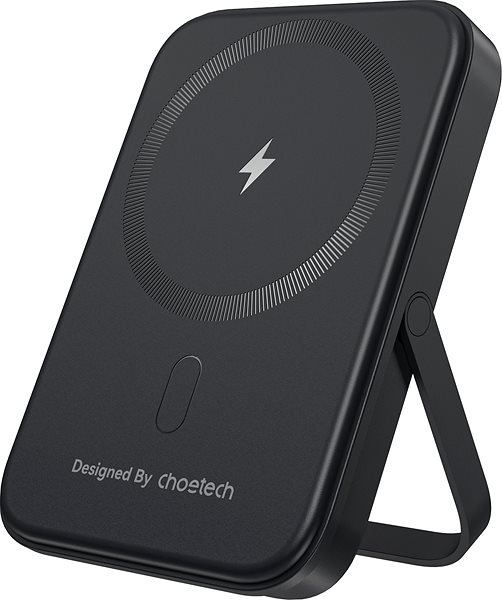 Power Bank ChoeTech PD20W 5000mAh Magnetic Power Bank with holder black ...