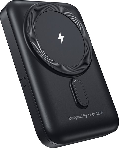 Power Bank ChoeTech PD20W 10000mAh Magnetic Power Bank with holder black ...
