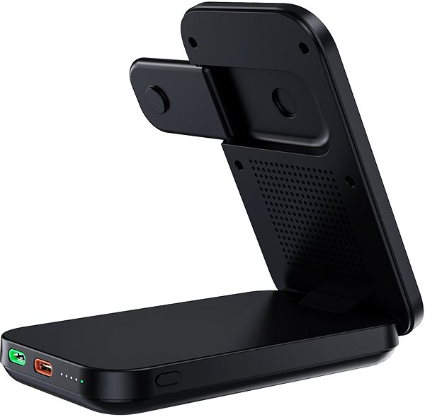 Power Bank ChoeTech Qi2 Certified 3-in-1 magnetic charger holder with 10000mAh battery ...