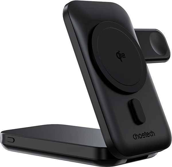 Power Bank ChoeTech Qi2 Certified 3-in-1 magnetic charger holder with 10000mAh battery ...