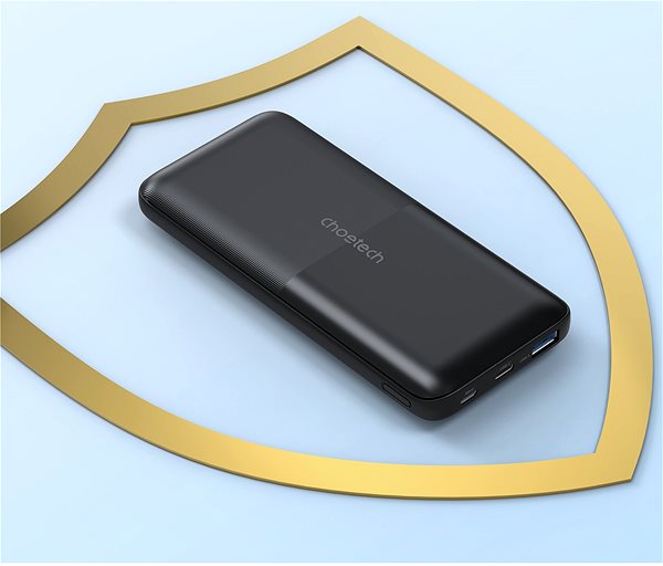 Power Bank ChoeTech 22.5W Fast Charging Power Bank with Cable out ...