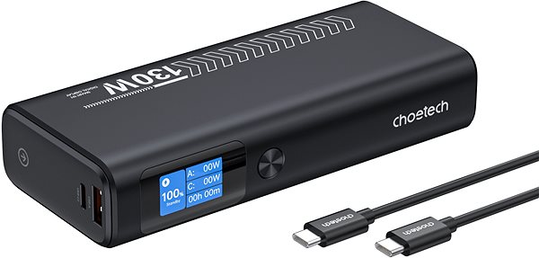 Power Bank ChoeTech Digital 20000mAh PD130W 2C1A power bank ...