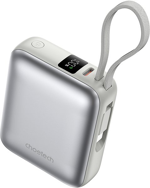 Power Bank ChoeTech Mini 35W 10000mAh Power Bank with USB-C input/output Cable gold ...