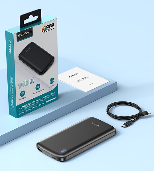 Power Bank Choetech 12W 10000mAh Power Bank ...
