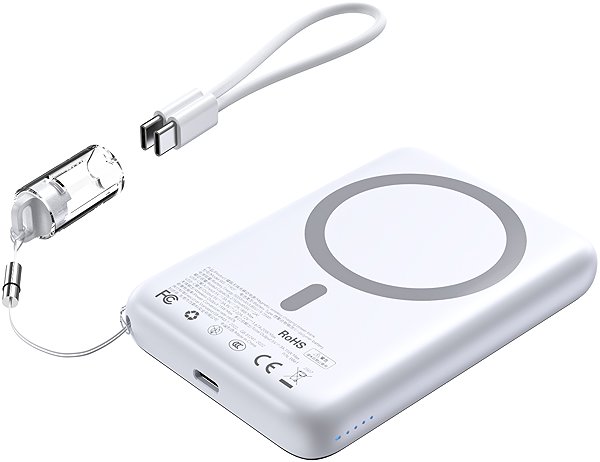 Power Bank ChoeTech CCC Certified 10000mAh Ultra Thin Magnetic Power Bank - silver ...