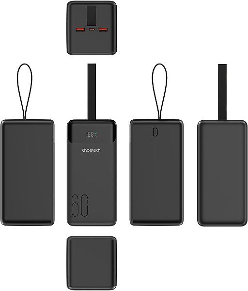Power Bank ChoeTech 22.5w 60000mAh Power Bank ...