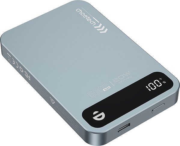 Power Bank Choetech Solid State 5000mAh Magnetic Power Bank ...