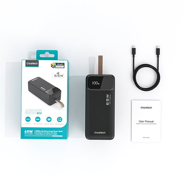 Power Bank ChoeTech PD65W 40000mAh Power Bank ...