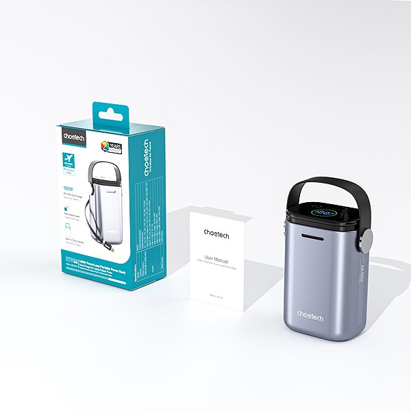 Power Bank ChoeTech PD100W 27000mAh Mini Power Bank ...