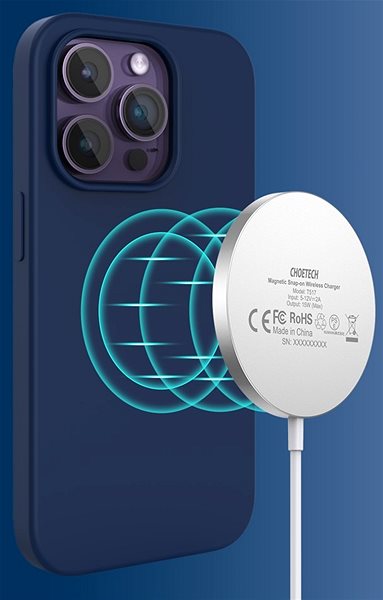 Handyhülle ChoeTech magnetische Handyhülle für iPhone 14 Pro Max ozeanblau ...