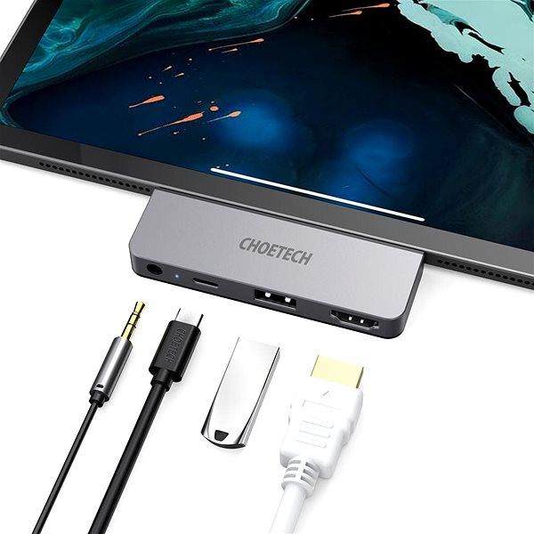 Docking Station Choetech 4-In-1 USB-C to HDMI Adapter Connectivity (ports)