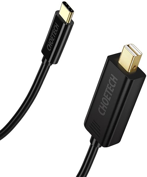 Videokabel Choetech USB C auf Mini DisplayPort 1,5 m Kabel Seitlicher Anblick