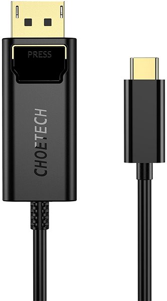 Video Cable Choetech USB-C to DisplayPort 4K PVC 1.8m Cable Screen