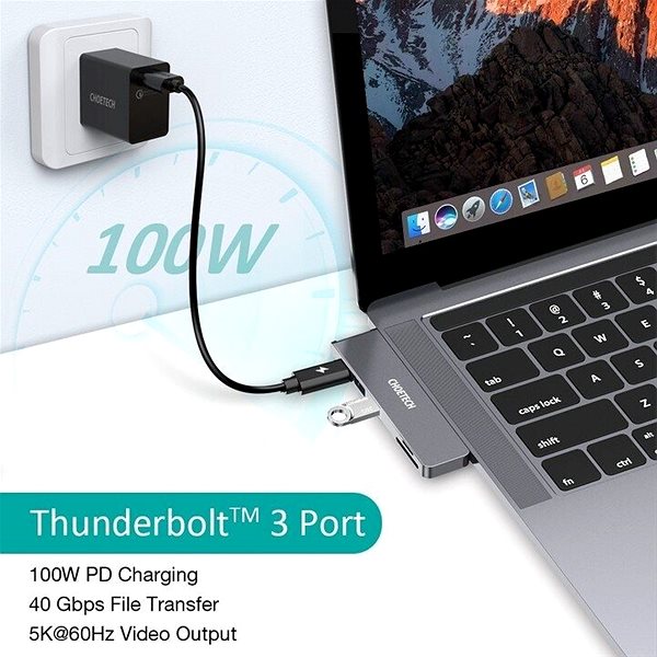 Port Replicator CHOETECH 7-In-2 USB-C Multiport Adapter Features/technology