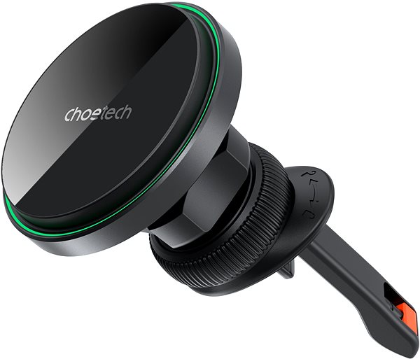 Phone holder ChoeTech 15W Magnetic car charger holder with ambient light ...