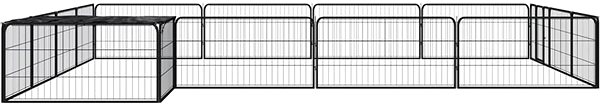 Ohrádka pro psa Shumee Ohrádka pro psy 16 panelů 100 × 50 cm černá ...