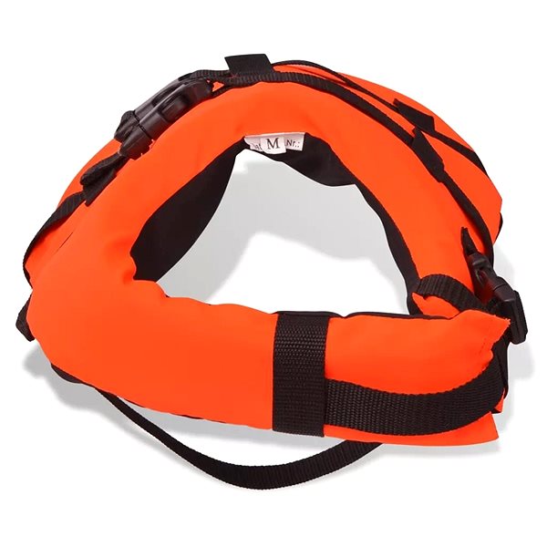 Plávacia vesta pre psov Shumee - Plávajúca záchranná vesta pre psa oranžová M ...