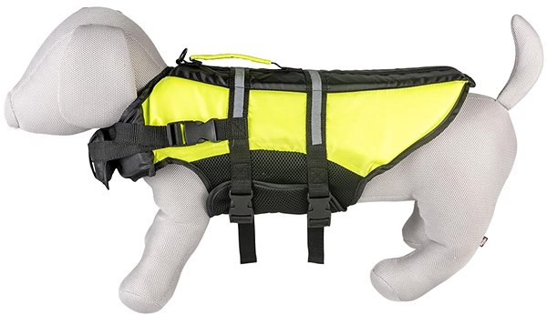 Plávacia vesta pre psov DUVO+ Záchranná plávacia vesta čierno-žltá XL 70 cm ...