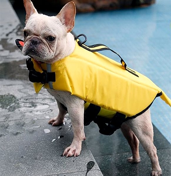 Plávacia vesta pre psov DogLemi Záchranná plavecká vesta M ...