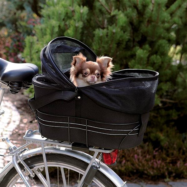 Prepravka pre psa Trixie Prepravka na zadný nosič bicykla 48 × 29 × 42 cm ...