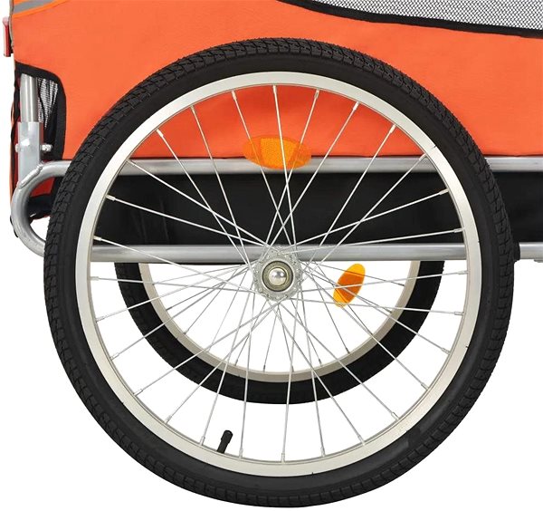 Vozík za bicykel pre psa Shumee Vozík za bicykel pre psa oranžovo-hnedý ...