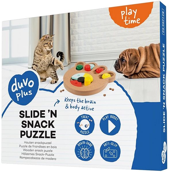 Interaktívna hračka pre psov DUVO+ Hlavolam labka 23,5 × 21 × 2,5 cm ...
