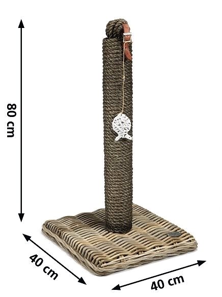 Cat Scratcher Pet Amour Kubu 40 × 40 × 80cm Technical draft