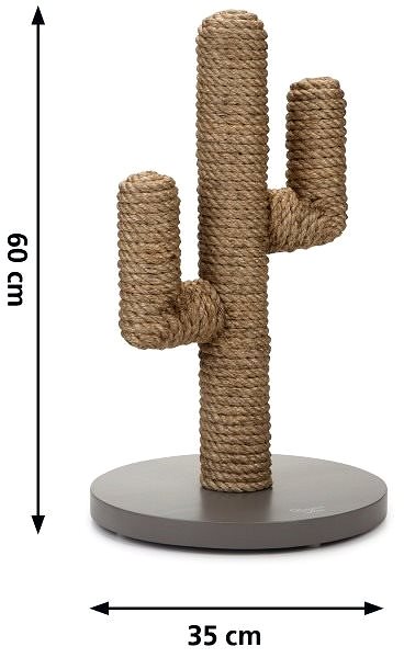 Cat Scratcher Pet Amour Natural Cactus 35 × 35 × 60cm Technical draft