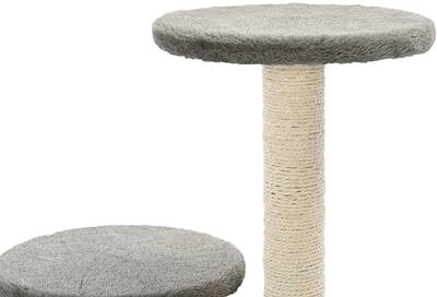 Cat Scratcher Shumee Cat Scratcher with Sisal Posts Grey 40 × 30 × 60cm Features/technology
