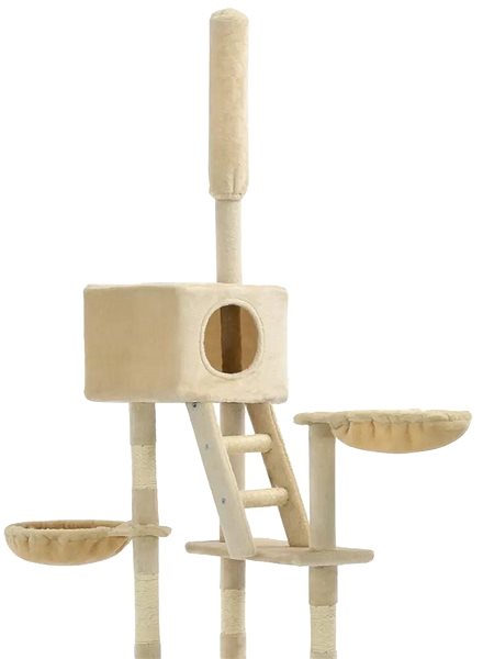 Cat Scratcher Shumee Cat Scratcher with Sisal Posts, Beige 230-260cm Features/technology