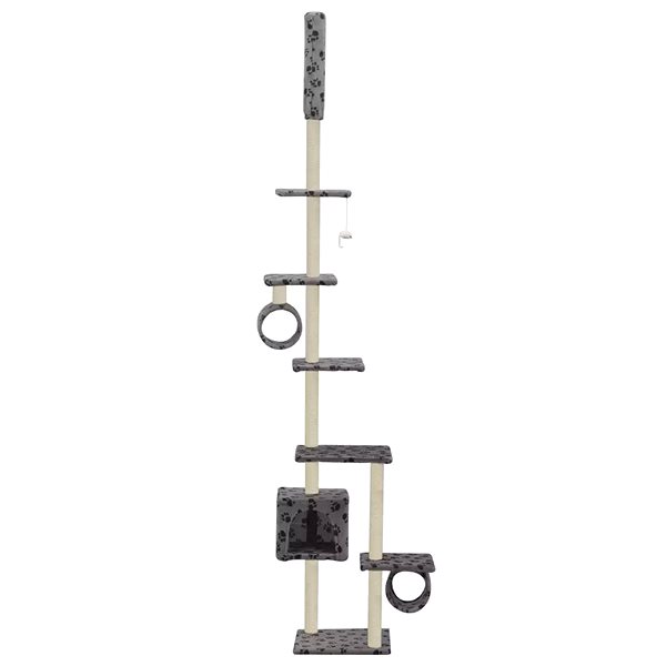 Cat Scratcher Shumee Cat Scratcher with Sisal Column with Paws 70 × 58 × 260cm Screen