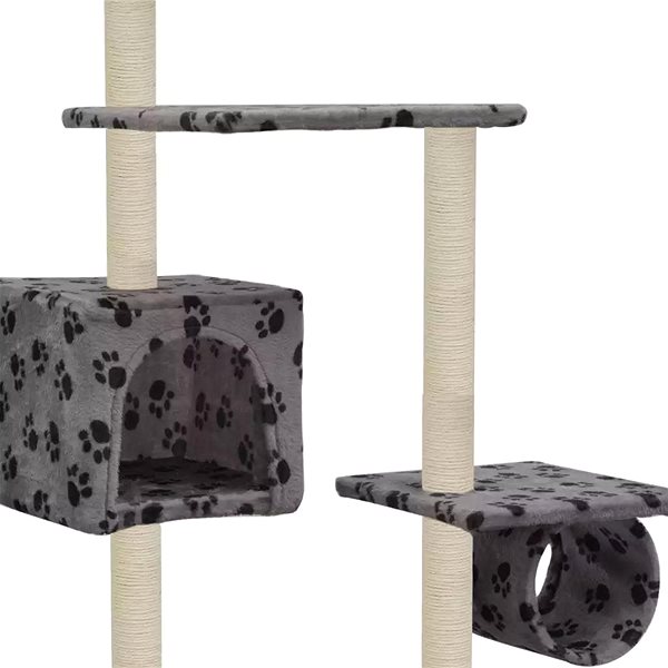 Cat Scratcher Shumee Cat Scratcher with Sisal Column with Paws 70 × 58 × 260cm Features/technology
