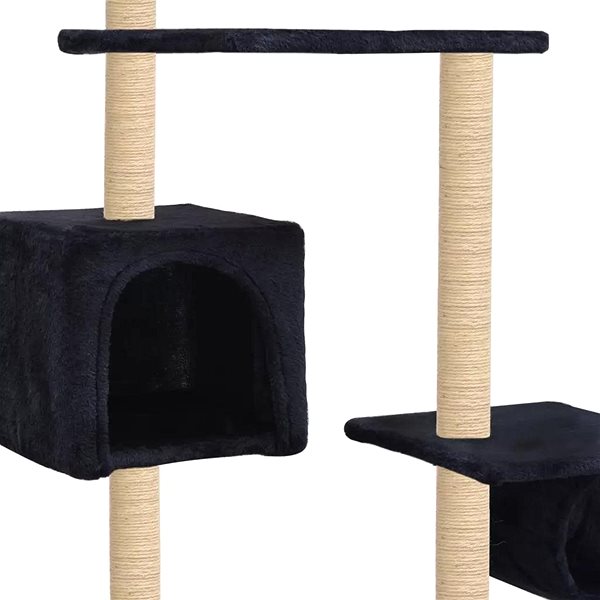 Škrabadlo pre mačky Shumee Škrabací mačací strom s preliezkami 70 × 58 × 260 cm tmavo modrý Vlastnosti/technológia