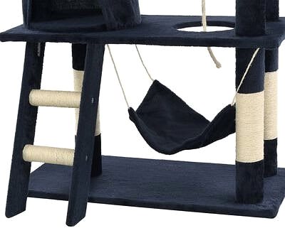 Cat Scratcher Shumee Cat Scratcher with Sisal Posts, Dark Blue 70 × 35 × 140cm Features/technology