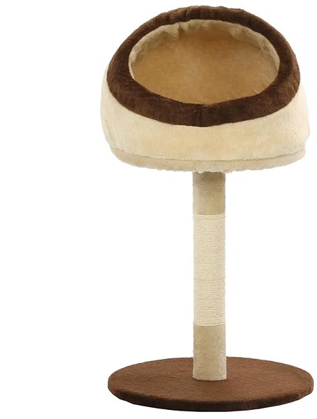 Cat Scratcher Shumee Cat Scratcher with Sisal Posts Beige-brown 72cm Screen