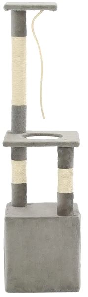 Cat Scratcher Shumee Cat Scratcher with Sisal Posts Grey 30 × 30 × 109cm Back page