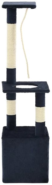 Cat Scratcher Shumee Cat Scratcher with Sisal Posts Dark Blue 30 × 30 × 109cm Back page