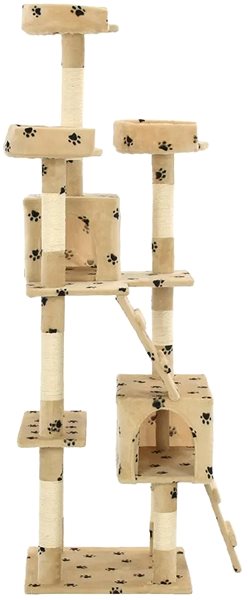 Cat Scratcher Shumee Cat Scratcher with Sisal Posts, with Base 50 × 50 × 170cm Screen