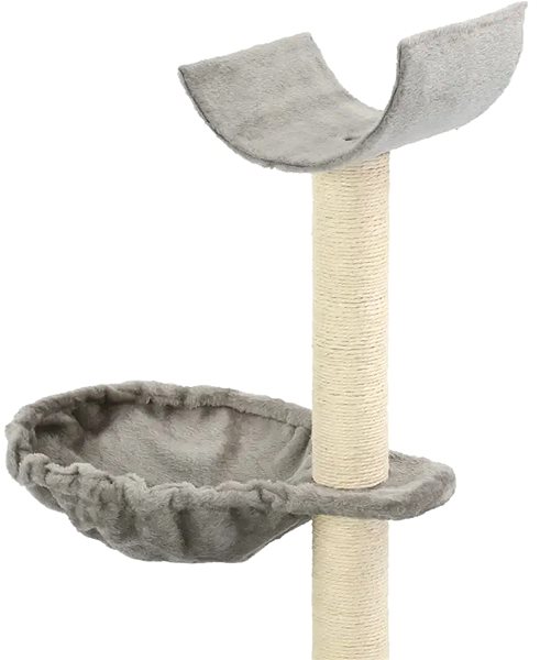 Cat Scratcher Shumee Cat Scratcher with Sisal Posts Grey 30 × 30 × 105cm Features/technology