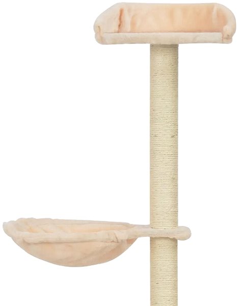 Cat Scratcher Shumee Cat Scratcher with Sisal Column Beige 148cm Features/technology