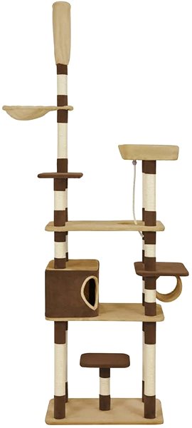 Cat Scratcher Shumee Cat Scratcher with Sisal Column Brown 235cm Screen