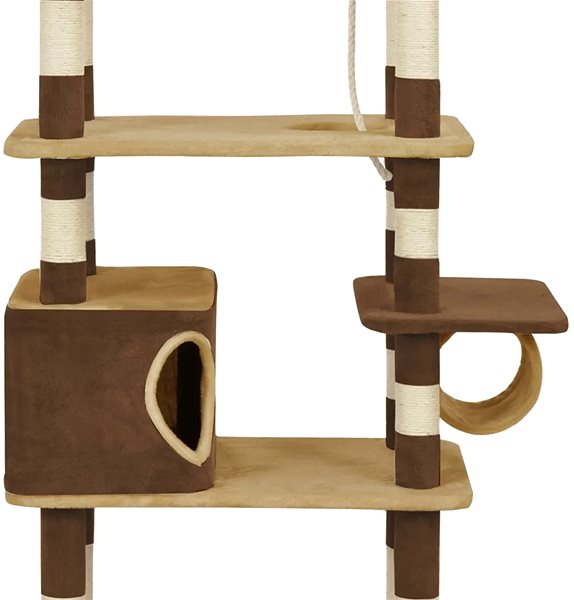 Cat Scratcher Shumee Cat Scratcher with Sisal Column Brown 235cm Features/technology